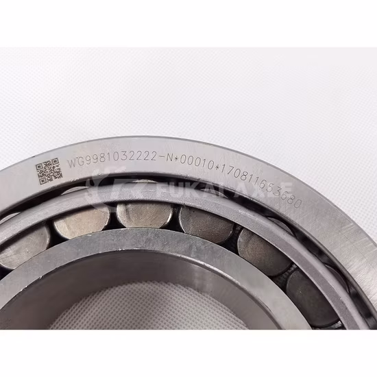 HOWO 트럭 후방 차축 베어링 32222 트럭 휠 허브 트럭 후방 휠용 테이퍼 롤러 베어링 Sinotruk HOWO 트럭 예비 부품 후방 휠 허브 롤러 베어링